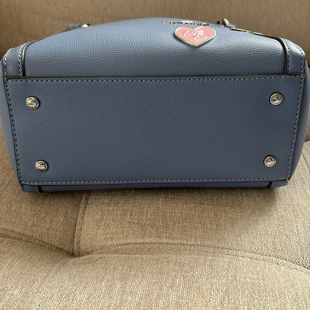 Karl Lagerfeld Paris blue Satchel crossbody - Picture 6 of 6